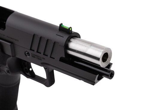 The Springfield Armory 1911 DS Prodigy AOS 9mm Pistol features a 4.25" Bull barrel.